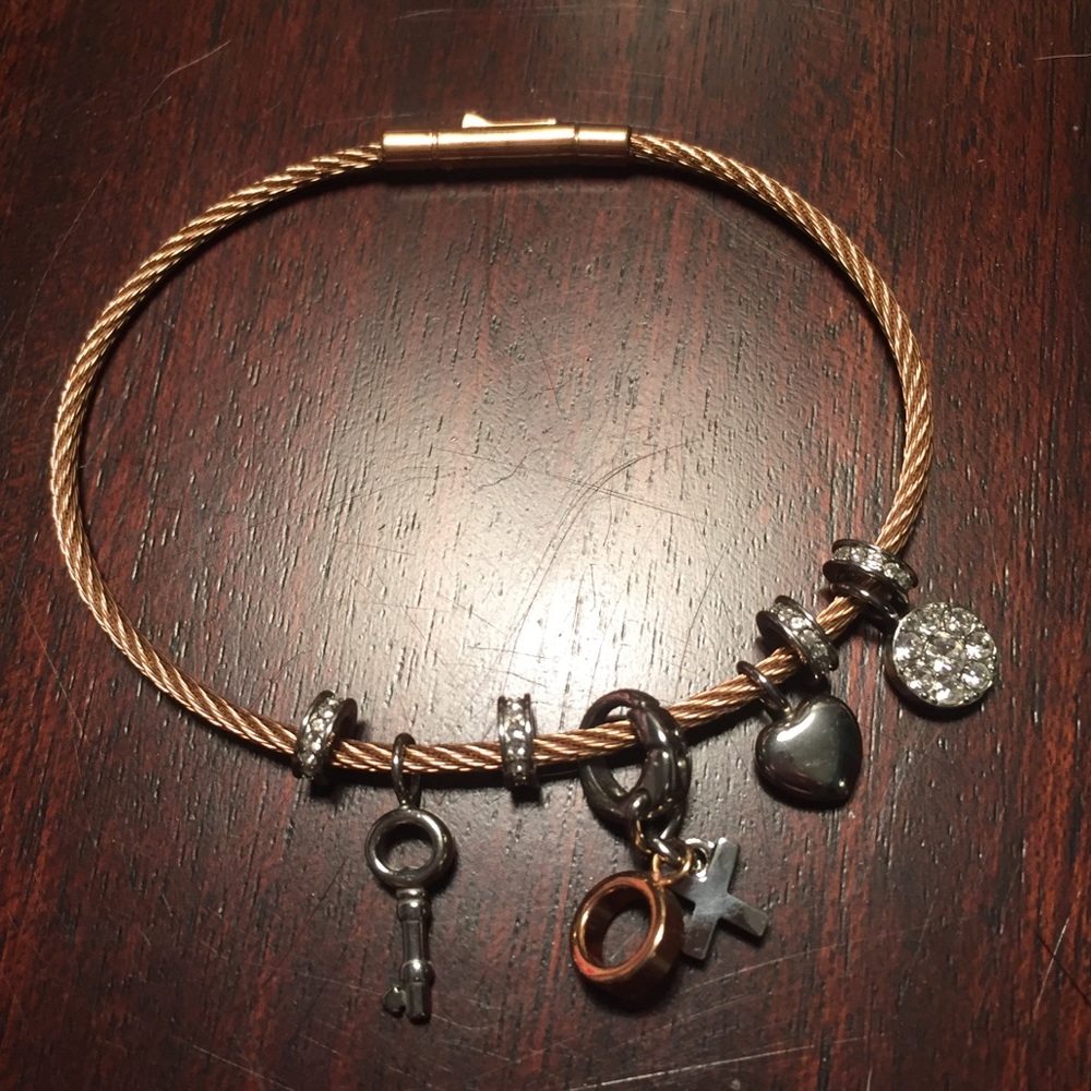 Fossil charm bracelet